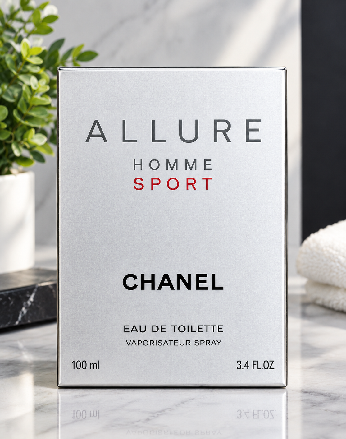 CHANEL Allure Homme Sport Eau de Toilette 100ml perfume box