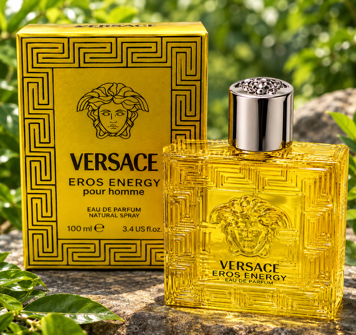 Versace Eros Energy Eau de Parfum for Men 100ml bottle and box