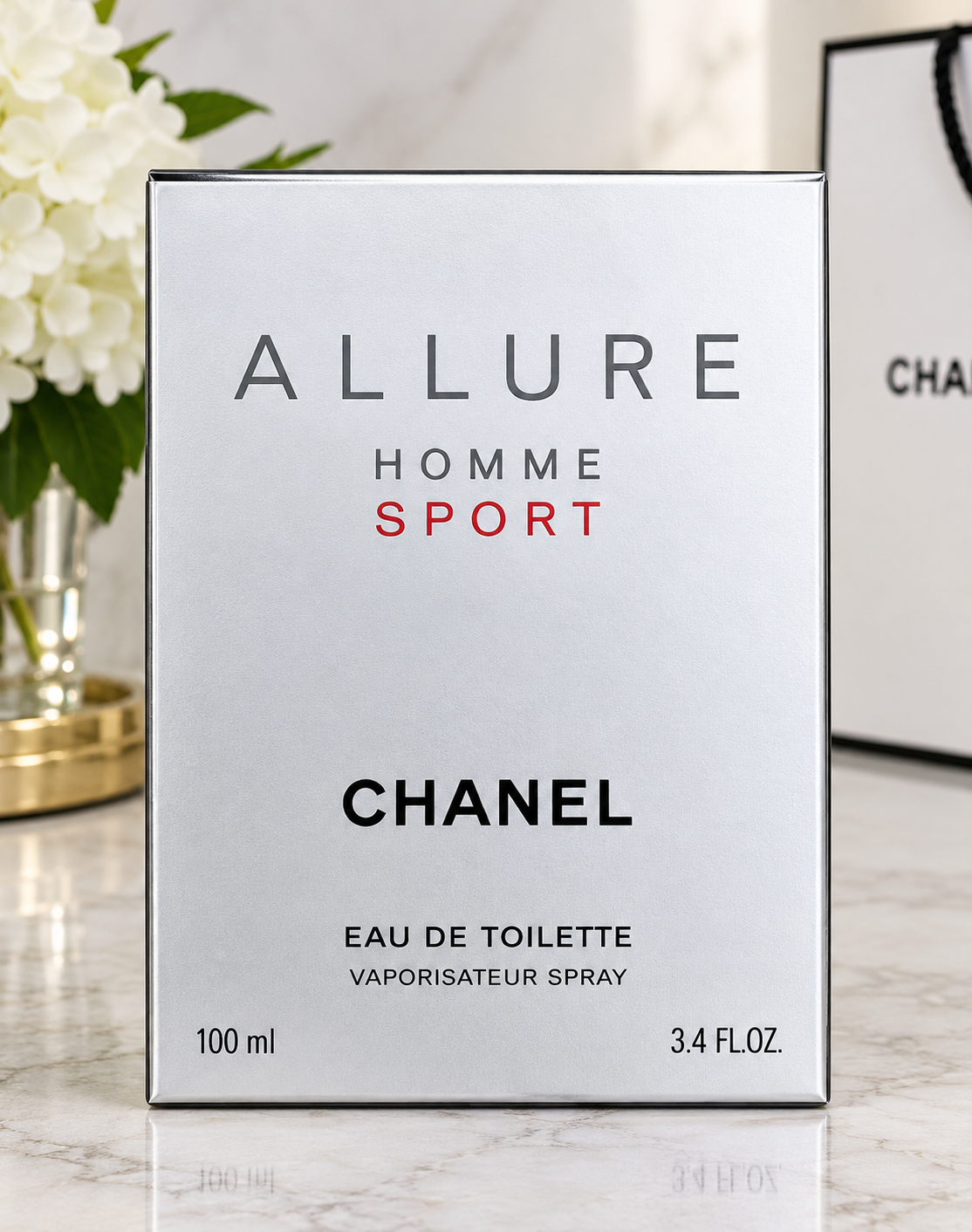 CHANEL Allure Homme Sport Eau de Toilette 100ml perfume box