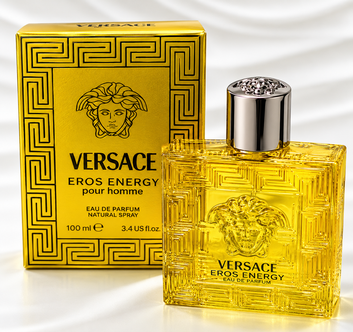 Versace Eros Energy Eau de Parfum for Men 100ml bottle and box